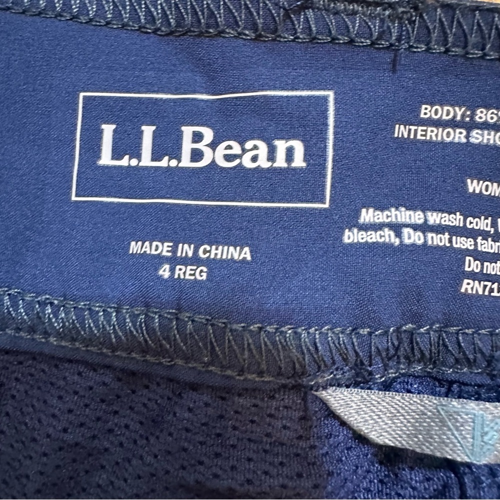 LL Bean Size 4 Navy Blue Run About Skort Skirt Hiking Golf Active Outdoors (#2) - Picture 3 of 9